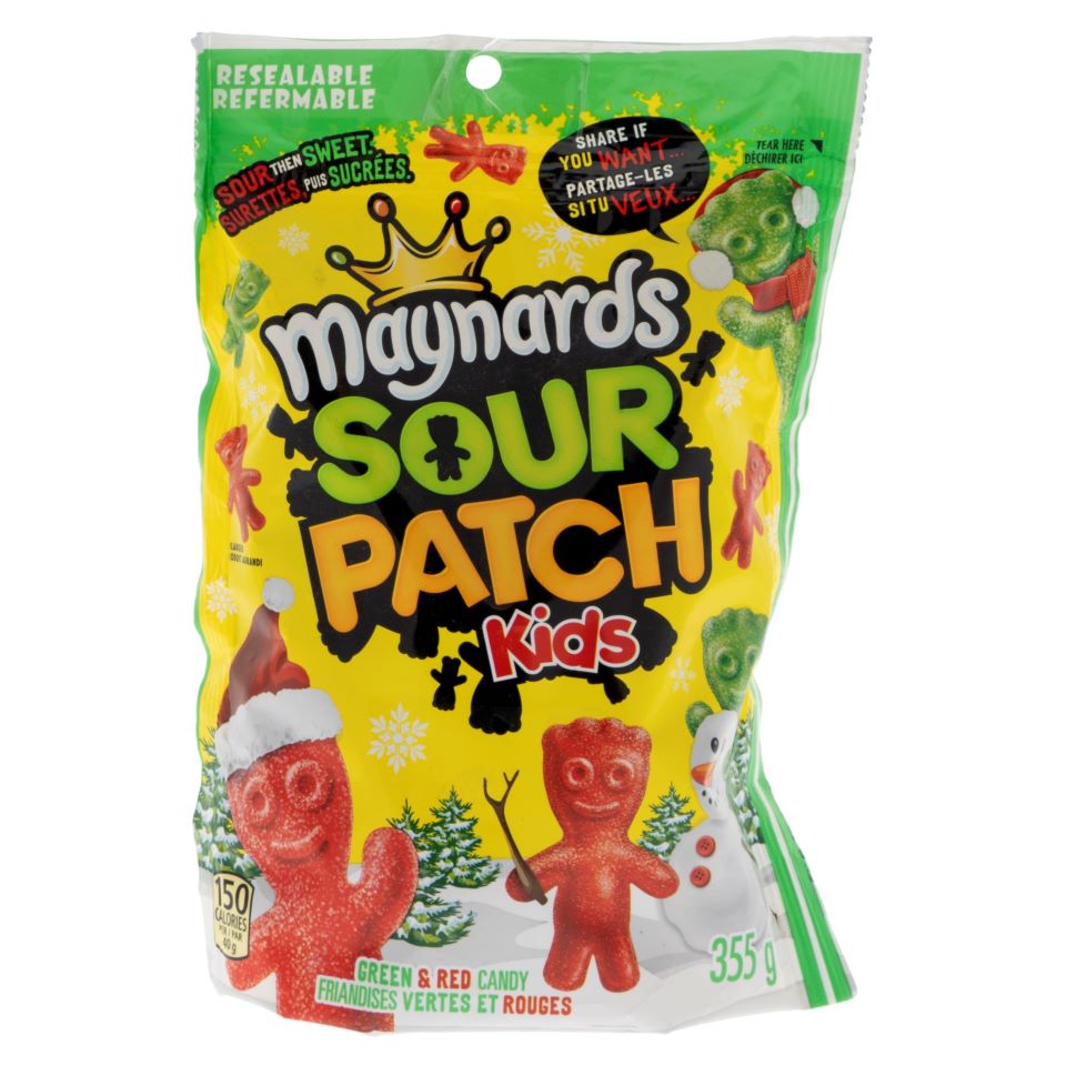 Maynards Sour Patch Kids rouge et vert