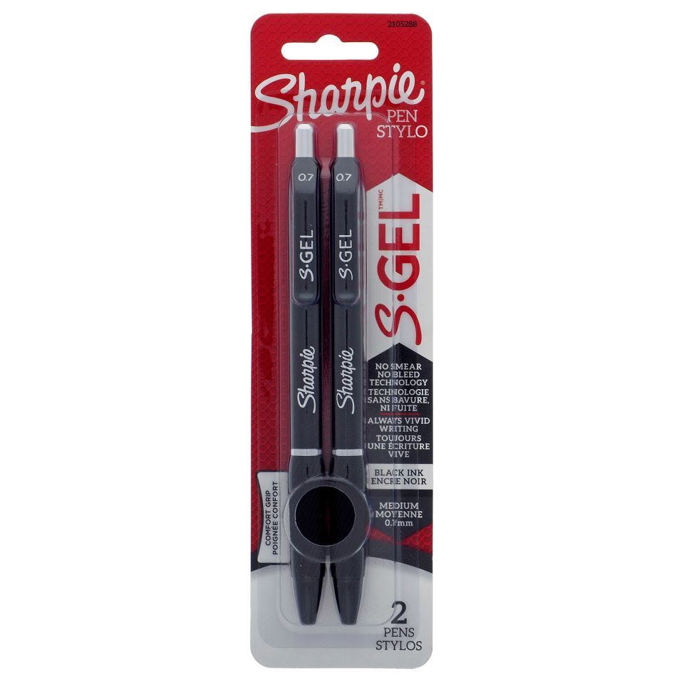 2PK Sharpie S-gel Black Pencils