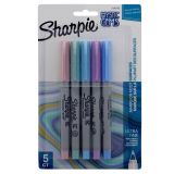 Paq de 5 marqueurs ultras fins Sharpie couleurs Mystic Gems - 0